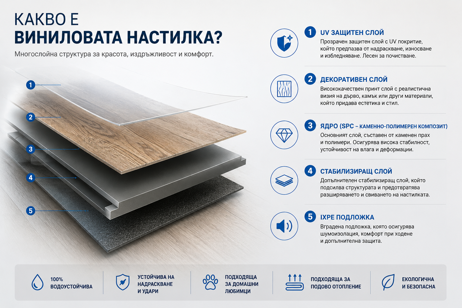 Какво е винилова настилка?